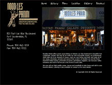 Tablet Screenshot of noodlespanini.com